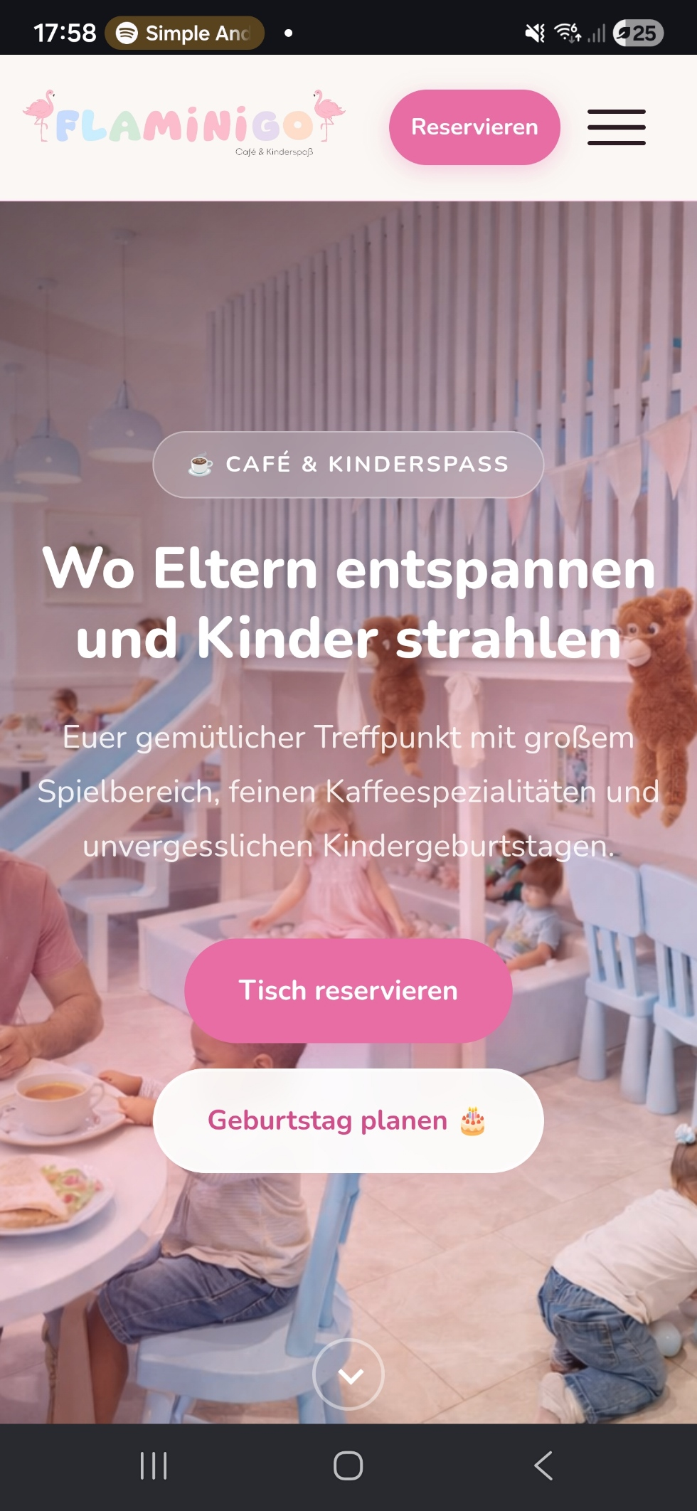 Flamingo Kindercafé Mobile